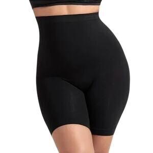 SHAPERMINT High Waisted Shaper Boyshort Black MEDIUM LARGE Anti Chafing NWT